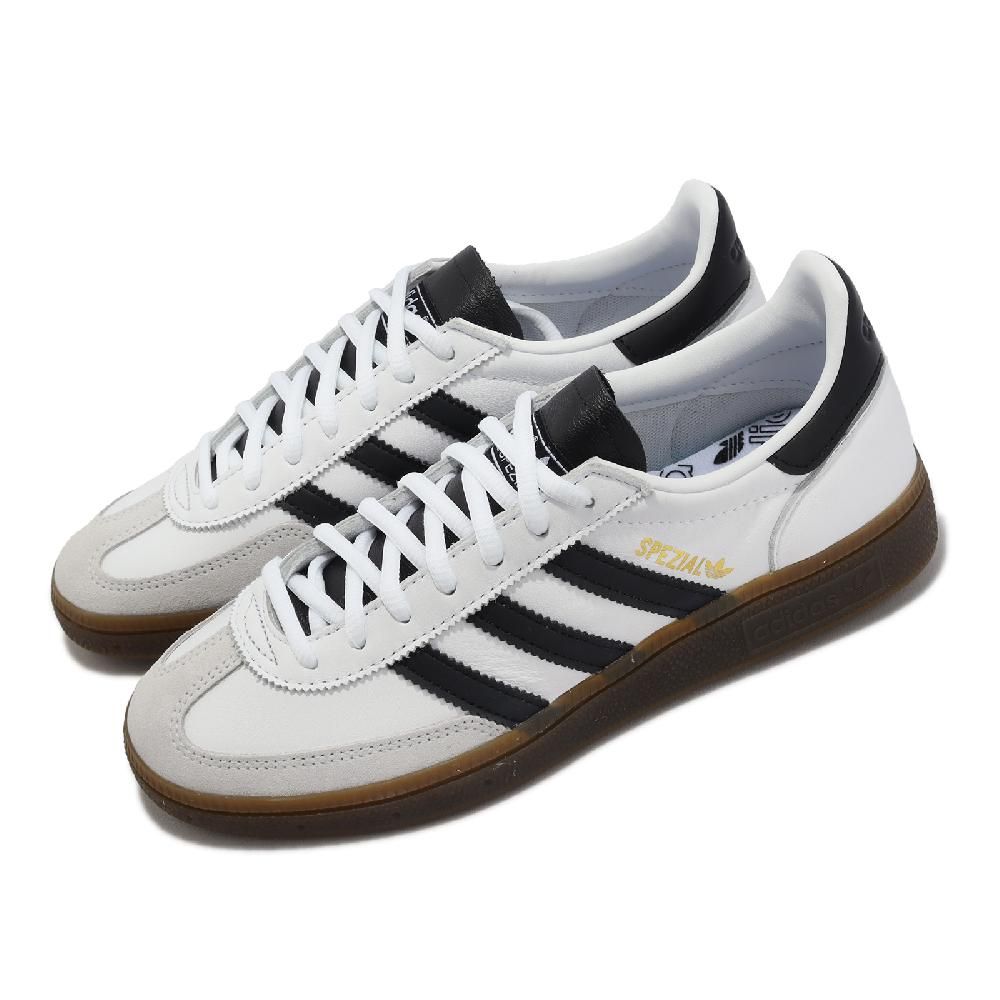 ADIDAS 愛迪達   休閒鞋 Handball Spezial 白 黑 男鞋 復古 麂皮 三葉草 膠底 IE3403