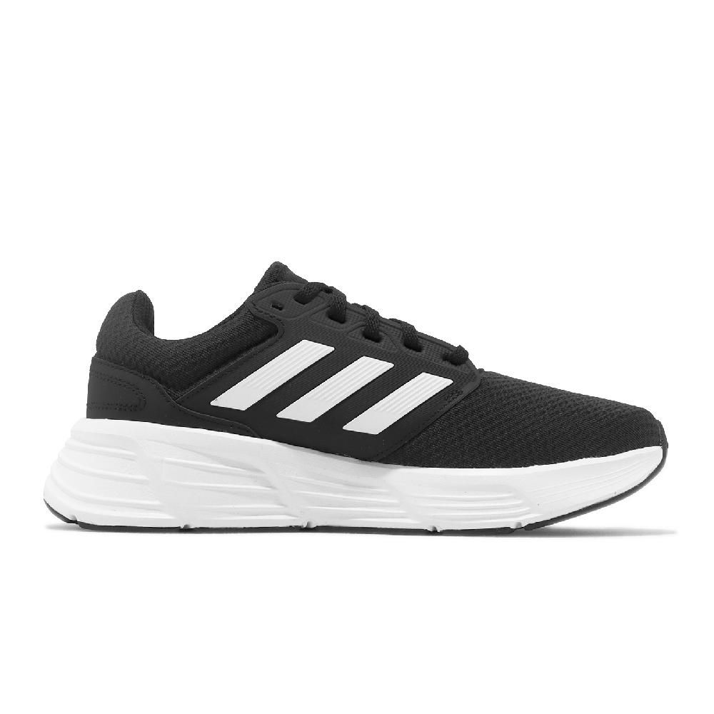adidas 愛迪達  慢跑鞋 Galaxy 6 男鞋 黑 白 緩震 基本款 路跑 運動鞋  GW3848