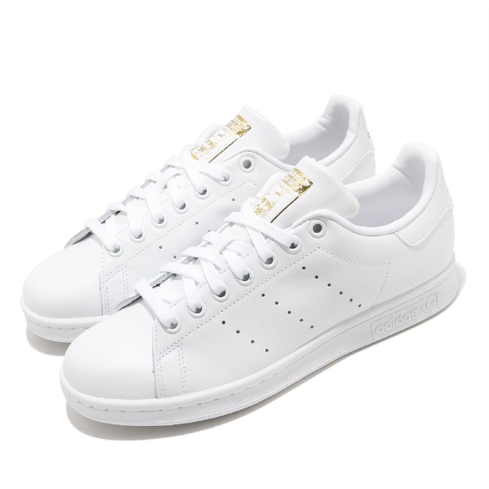 ADIDAS 愛迪達   休閒鞋 Stan Smith 男鞋 女鞋 白 金 復古 三葉草 史密斯 老人頭 情侶鞋  F36575