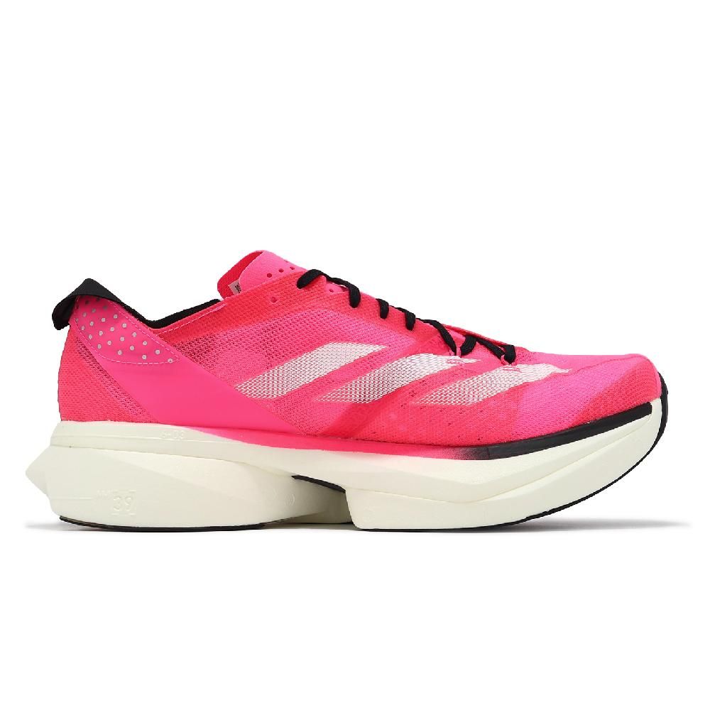 ADIDAS 愛迪達   競速跑鞋 Adizero Adios Pro 3 M 男鞋 女鞋 粉 白 回彈 輪胎大底 IH3808