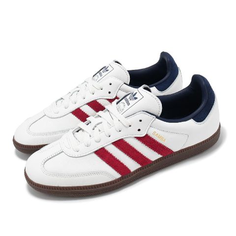 adidas 愛迪達 休閒鞋 Samba OG 男鞋 女鞋 白 紅 復古 德訓鞋 情侶鞋 IH4881