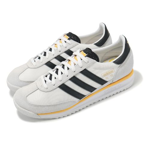 ADIDAS 愛迪達 休閒鞋 SL 72 RS 男鞋 米白 黑 橘 麂皮 復古 IH4823