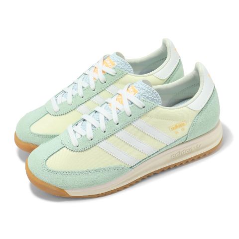 ADIDAS 愛迪達 休閒鞋 SL 72 RS 男鞋 女鞋 米白 綠 麂皮 皮革 復古 運動鞋 JI2499