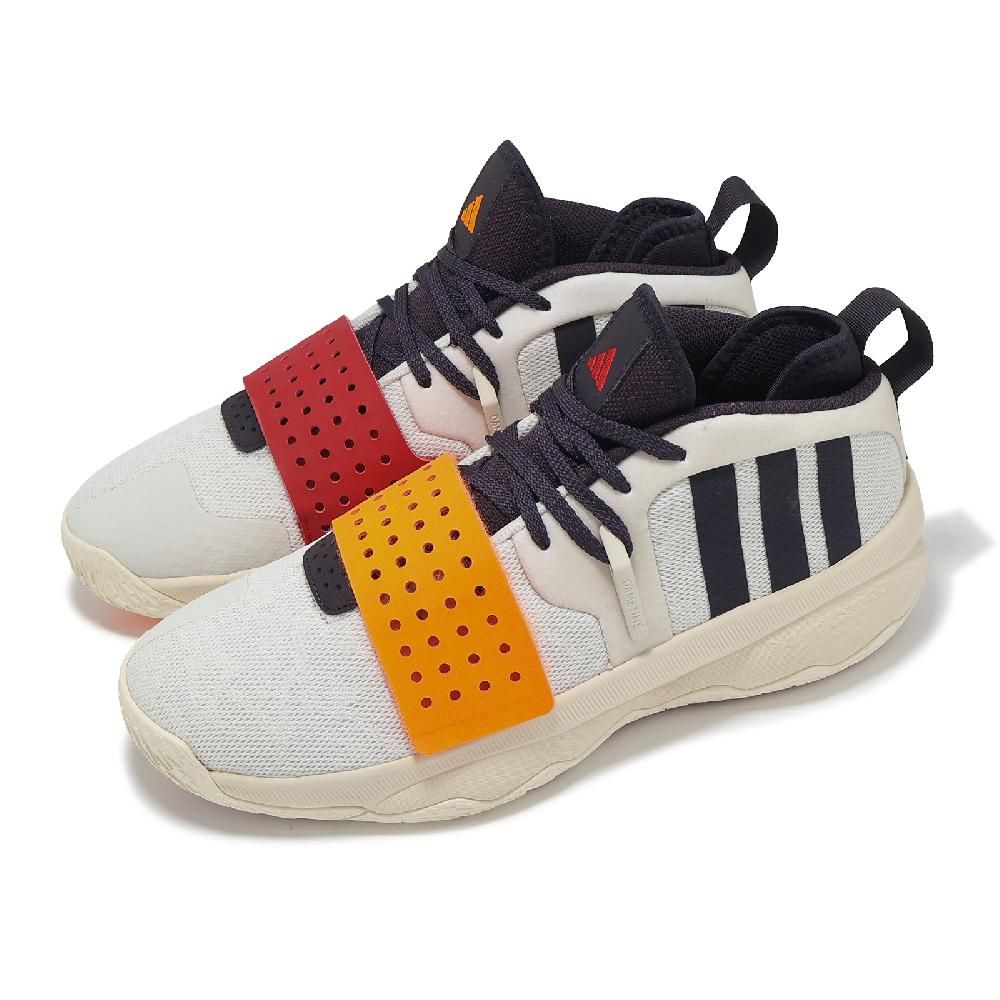 adidas 愛迪達 adidas 愛迪達 籃球鞋 DAME 8 EXTPLY 男鞋 米白 黑 紅 Lillard 里拉德 IF1507