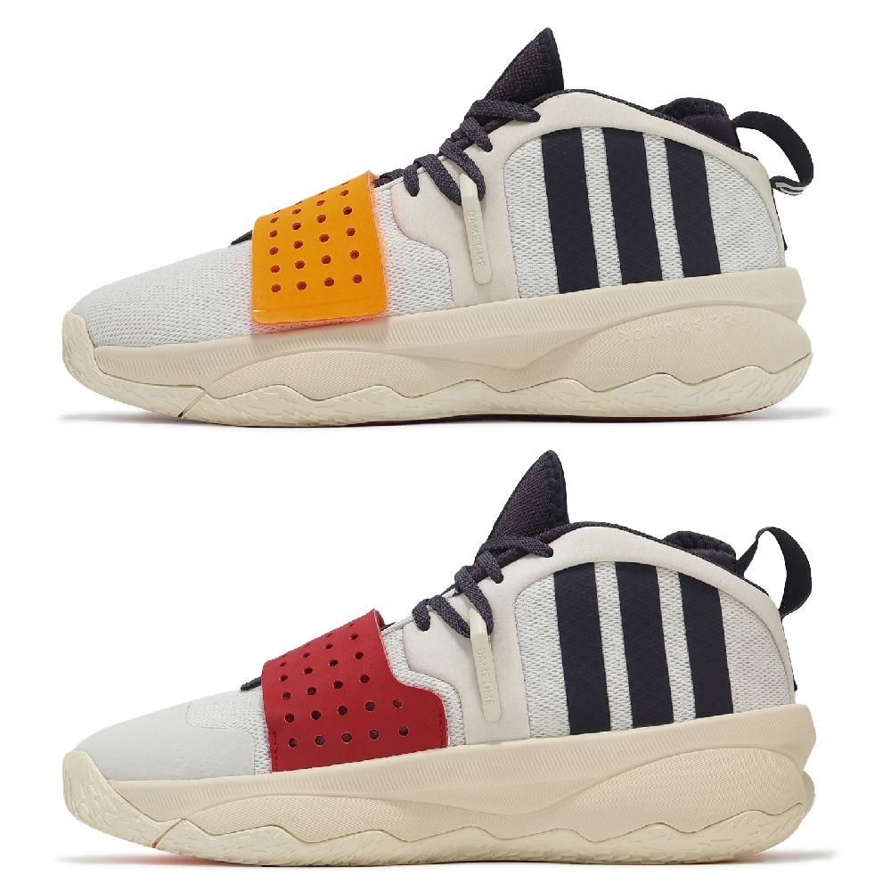 adidas 愛迪達 adidas 愛迪達 籃球鞋 DAME 8 EXTPLY 男鞋 米白 黑 紅 Lillard 里拉德 IF1507