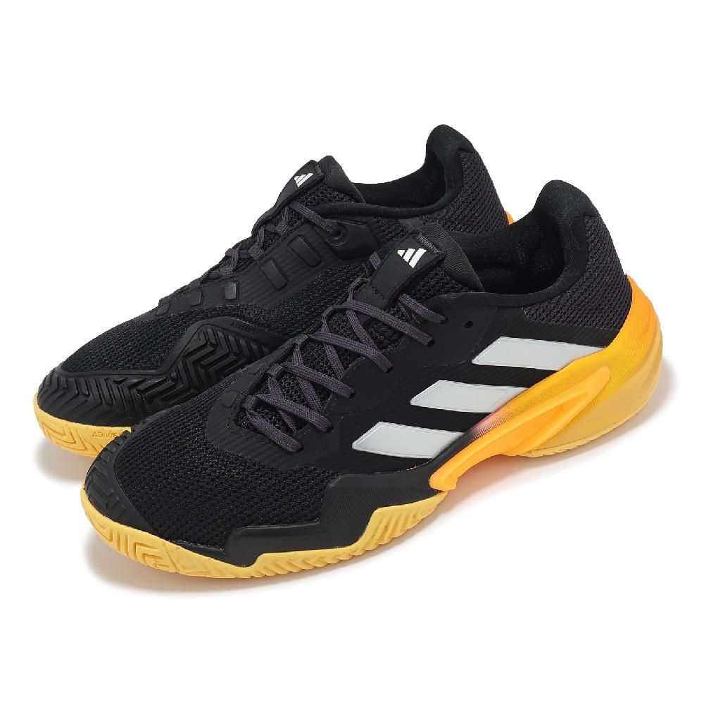 ADIDAS 愛迪達 adidas 愛迪達 網球鞋 Barricade 13 M 男鞋 黑 橘黃 支撐 抗扭轉 運動鞋 IF0467