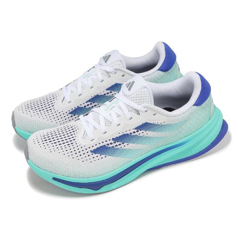 ADIDAS 愛迪達 adidas 愛迪達 慢跑鞋 Supernova Rise M 男鞋 白 水藍 透氣 輕量 運動鞋 ID3599