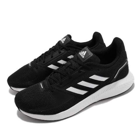 ADIDAS 愛迪達 adidas 愛迪達 慢跑鞋 Runfalcon 2.0 男鞋 黑 白 輕量 透氣 避震 基本款 運動鞋 FY5943