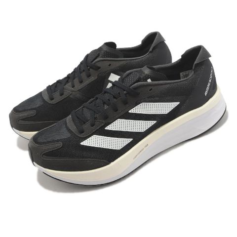 ADIDAS 愛迪達 adidas 愛迪達 慢跑鞋 Adizero Boston 11 M 男鞋 黑 奶油白 厚底 路跑 運動鞋  GX6651