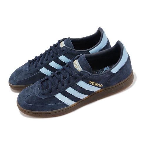 ADIDAS 愛迪達 adidas 愛迪達 休閒鞋 Handball Spezial 男鞋 情侶鞋 深藍 膠底 麂皮 復古 三葉草 BD7633