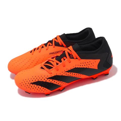 ADIDAS 愛迪達 adidas 愛迪達 足球鞋 Predator Accuracy.3 L FG 男鞋 黑 橘 包覆 抓地 短草皮場地適用 GW4601