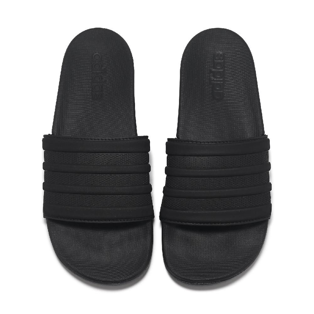 adidas 愛迪達 拖鞋 Adilette Comfort 男鞋 女鞋 黑 一體式 止滑 快乾 涼拖鞋 ID3406