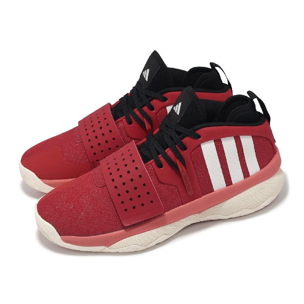 adidas 愛迪達 adidas 愛迪達 籃球鞋 Dame 8 EXTPLY 男鞋 紅 白 緩震 魔鬼氈 抓地 里拉德 運動鞋 IF1506