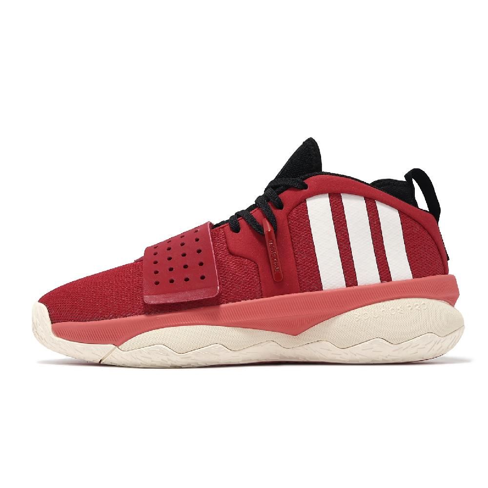 adidas 愛迪達 adidas 愛迪達 籃球鞋 Dame 8 EXTPLY 男鞋 紅 白 緩震 魔鬼氈 抓地 里拉德 運動鞋 IF1506