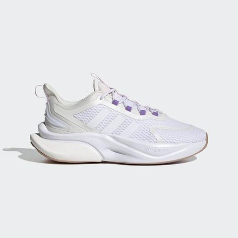 Adidas Alphabounce + [HP6150] 女 慢跑鞋 運動 路跑 緩震 舒適 透氣 愛迪達 白 紫