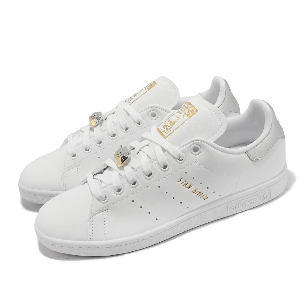 adidas 休閒鞋Stan Smith W 女鞋白小白鞋皮革寶石三葉草愛迪達HQ4243