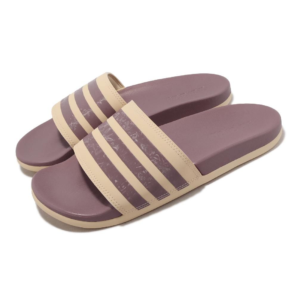 ADIDAS 愛迪達  拖鞋 Adilette Comfort 女鞋 紫 米白 柔軟 Q彈  H03621