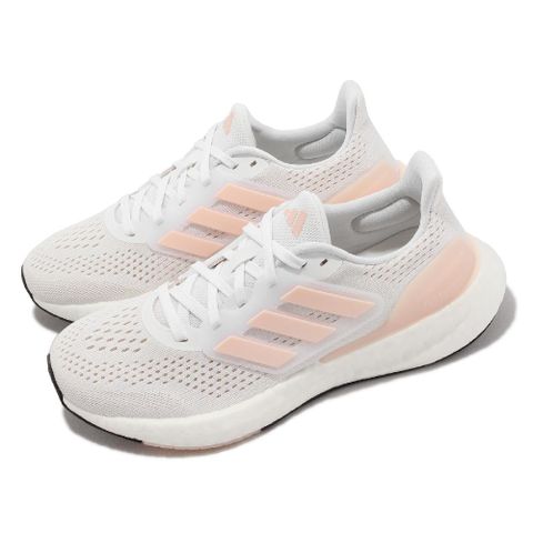 ADIDAS 愛迪達 慢跑鞋 Pureboost 23 W 女鞋 白 粉 緩震 環保 運動鞋 路跑 IF2392