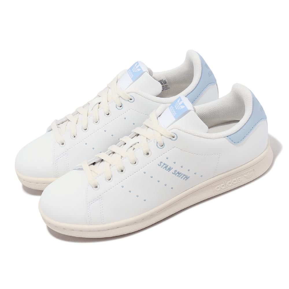 adidas 愛迪達休閒鞋Stan Smith W 女鞋白藍皮革三葉草IE9646 - PChome