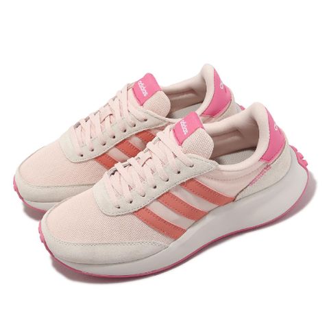 ADIDAS 愛迪達 慢跑鞋 Run 70S 女鞋 粉紅 緩震 麂皮 復古 微厚底 運動鞋 ID1912