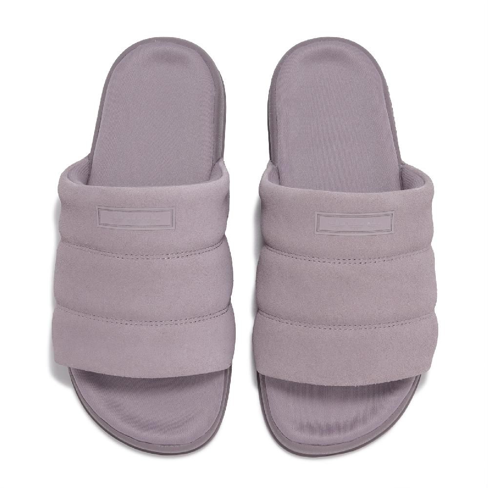 ADIDAS 愛迪達   拖鞋 Adilette Essential W 女鞋 紫 絨面 柔軟 居家 休閒 涼鞋  IF3572