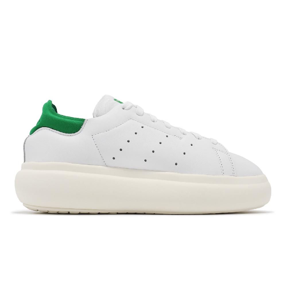 ADIDAS 愛迪達   休閒鞋 Stan Smith PF W 女鞋 白 綠 皮革 低筒 厚底增高 史密斯 經典  ID2786