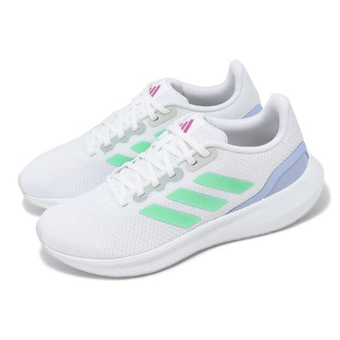 ADIDAS 愛迪達 慢跑鞋 Runfalcon 3.0 W 女鞋 白 綠 網布 緩衝 透氣 運動鞋 HP7561