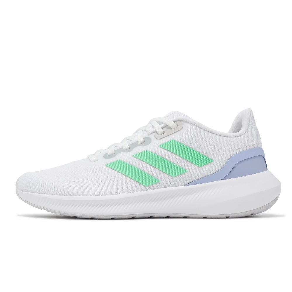 ADIDAS 愛迪達   慢跑鞋 Runfalcon 3.0 W 女鞋 白 綠 網布 緩衝 透氣 運動鞋 HP7561