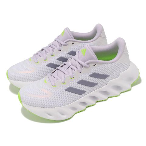 ADIDAS 愛迪達 慢跑鞋 Switch Run W 女鞋 白 紫 透氣 緩衝 微厚底 路跑 運動鞋 IF5734