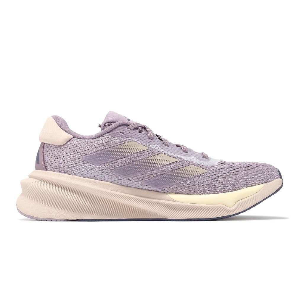adidas 愛迪達   慢跑鞋 Supernova Stride W 女鞋 紫 米白 網布 輕量 緩衝 運動鞋 IG8291