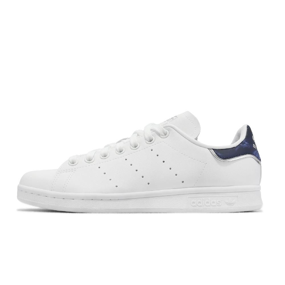 ADIDAS 愛迪達   休閒鞋 Stan Smith W 女鞋 白 藍 銀 小白鞋 經典 史密斯 三葉草  GY9395