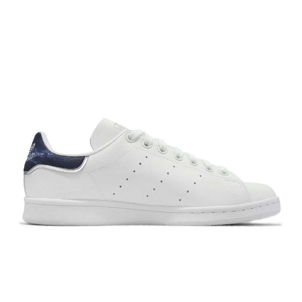 ADIDAS 愛迪達   休閒鞋 Stan Smith W 女鞋 白 藍 銀 小白鞋 經典 史密斯 三葉草  GY9395