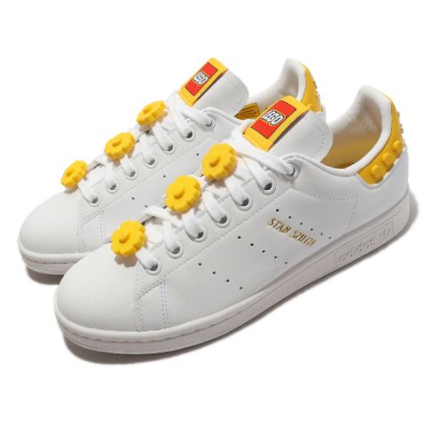 adidas 愛迪達 休閒鞋 Stan Smith W 女鞋 白 黃 樂高 LEGO 小花 聯名 GX7203
