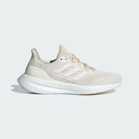 Adidas Pureboost 23 W [IF1535] 女 慢跑鞋 運動 訓練 路跑 緩震 彈力 象牙白 裸膚