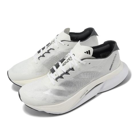 adidas 愛迪達 慢跑鞋 Adizero Boston 12 W 女鞋 白銀 輕量 回彈 中長跑 路跑 運動鞋 ID6899