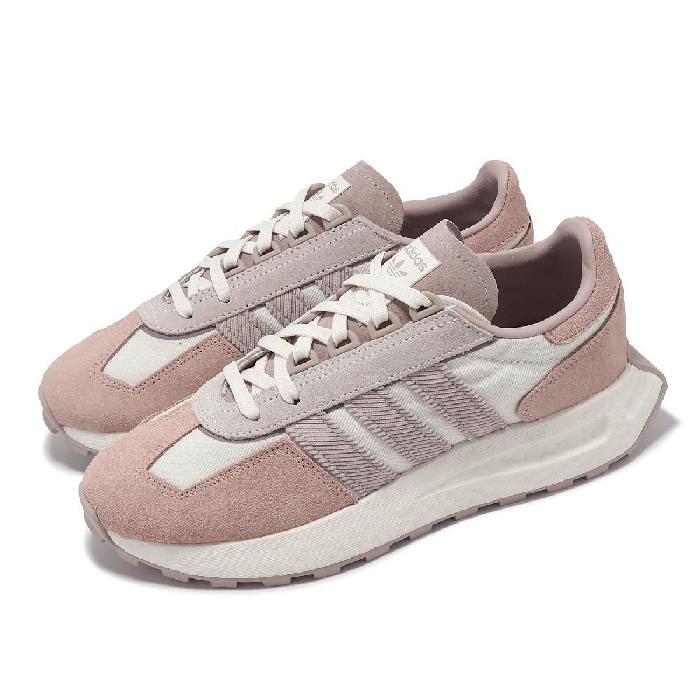 ADIDAS 愛迪達   休閒鞋 Retropy E5 W 女鞋 粉 白 復古 緩衝 麂皮 拼接 運動鞋 IE1928