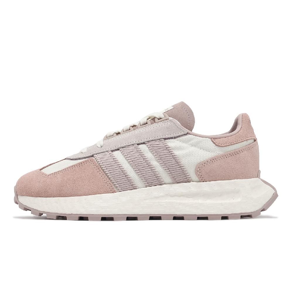 ADIDAS 愛迪達   休閒鞋 Retropy E5 W 女鞋 粉 白 復古 緩衝 麂皮 拼接 運動鞋 IE1928