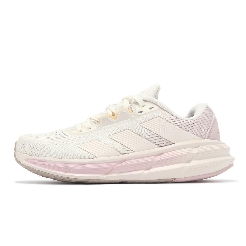 ADIDAS 愛迪達   慢跑鞋 Questar 3 W 女鞋 米白 粉 緩衝 透氣 運動鞋 ID8741