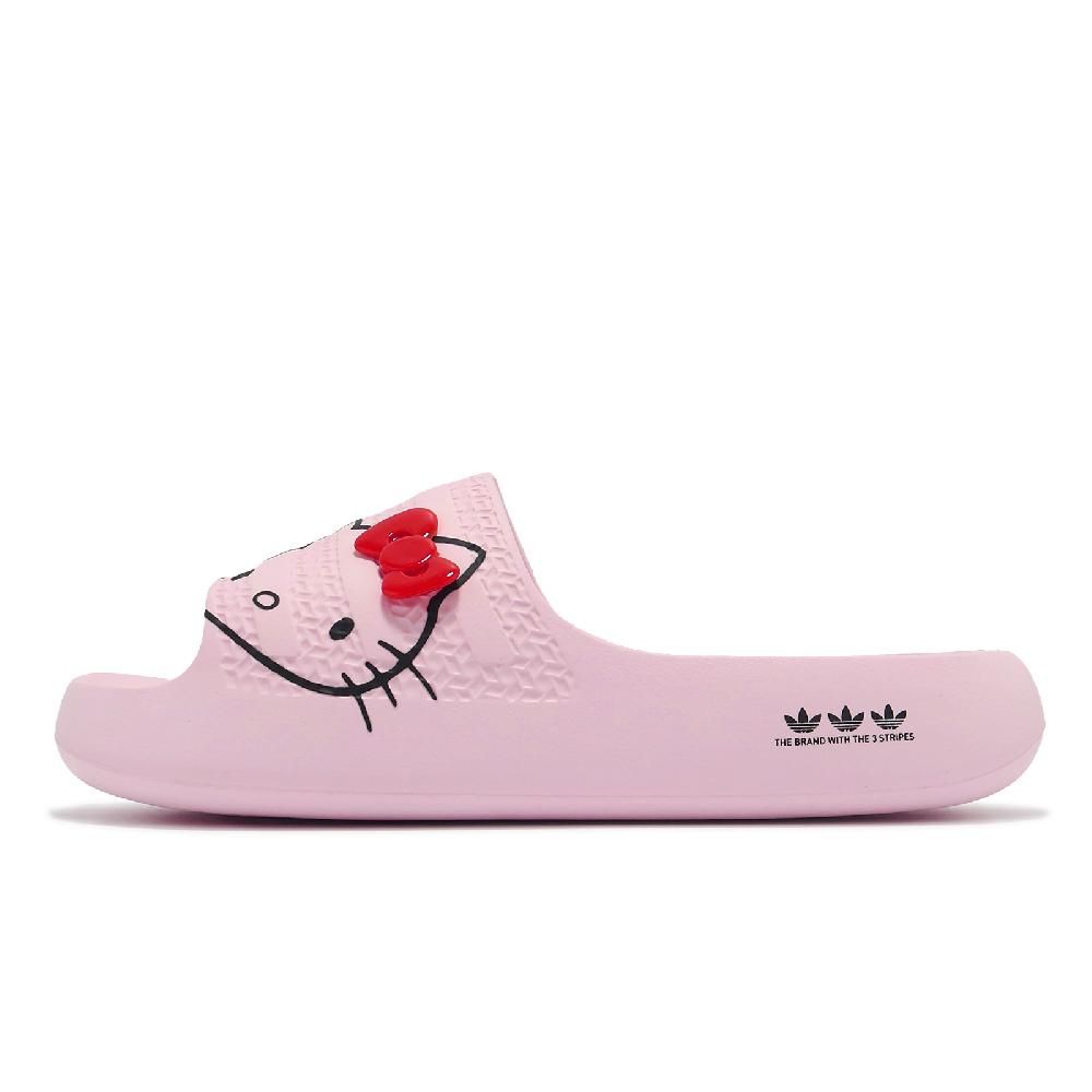 ADIDAS 愛迪達   x Hello Kitty 拖鞋 Adilette Ayoon W 女鞋 粉 三麗鷗聯名款  IH2680