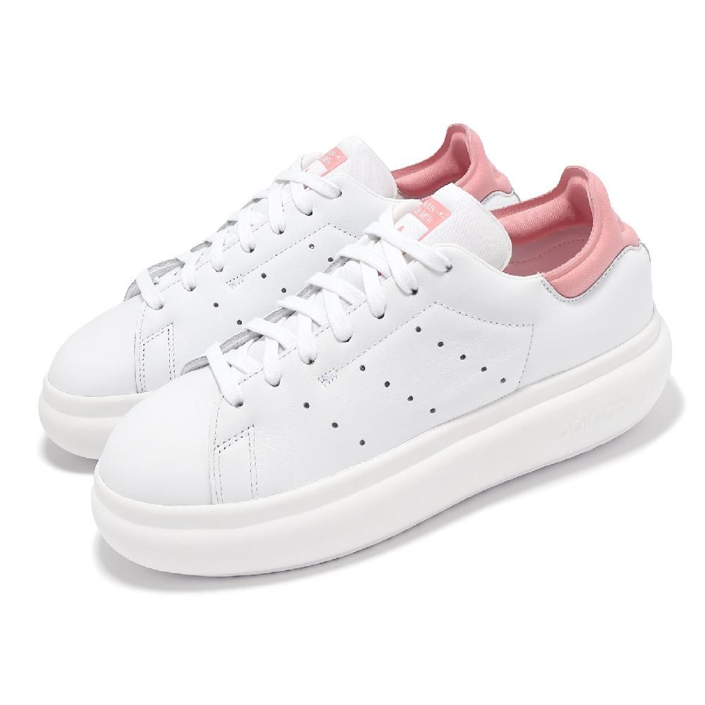 ADIDAS 愛迪達   休閒鞋 Stan Smith PF W 女鞋 白 粉 厚底 增高 史密斯 小白鞋 IF7013