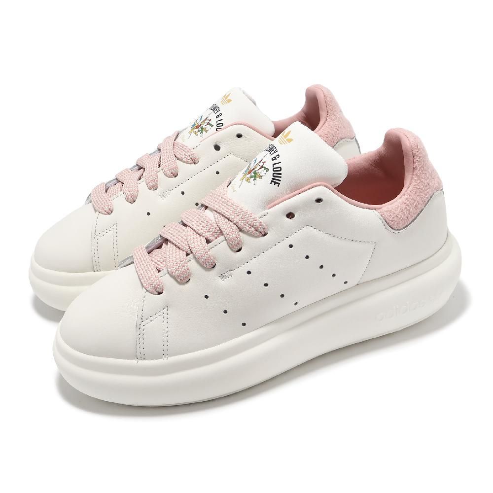 ADIDAS 愛迪達   休閒鞋 Stan Smith PF W 女鞋 米白 粉紅 唐老鴨姪子 迪士尼 聯名 史密斯 JR5454