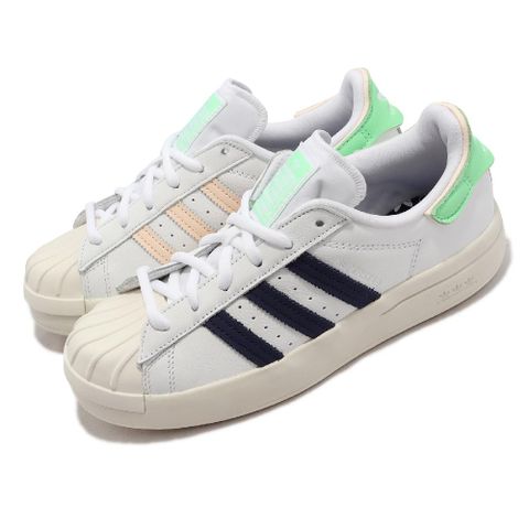 ADIDAS 愛迪達 休閒鞋 Superstar Ayoon W 女鞋 白 深藍 綠 粉 奶油底 厚底 經典鞋 GW9587