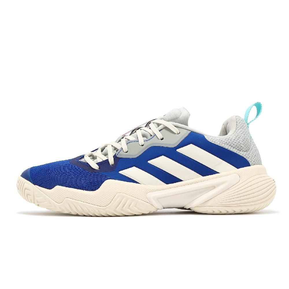 ADIDAS 愛迪達   網球鞋 Barricade W 女鞋 藍 米白 緩衝 抓地 運動鞋 ID1555