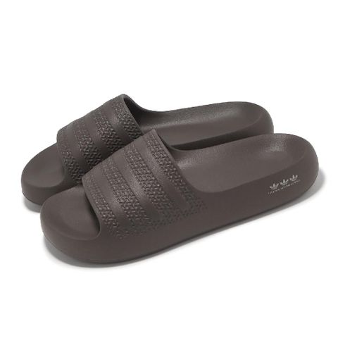 ADIDAS 愛迪達 拖鞋 Adilette Ayoon W 女鞋 棕 一體式 軟底 三條紋 涼拖鞋 IF7617