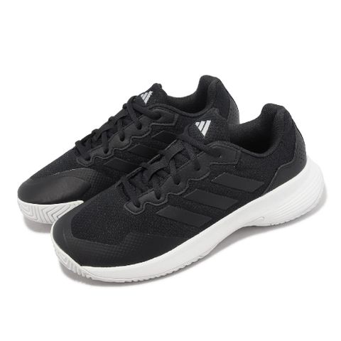 ADIDAS 愛迪達 網球鞋 GameCourt 2 W 女鞋 黑 白 運動鞋 ID1494