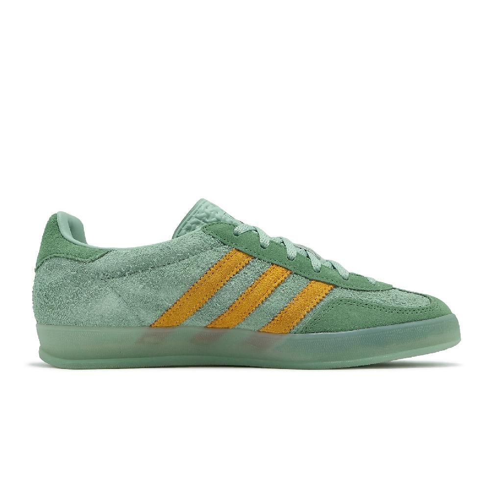 ADIDAS 愛迪達 休閒鞋 Gazelle Indoor W 女鞋 綠 黃 麂皮 三條紋 復古 IG6783