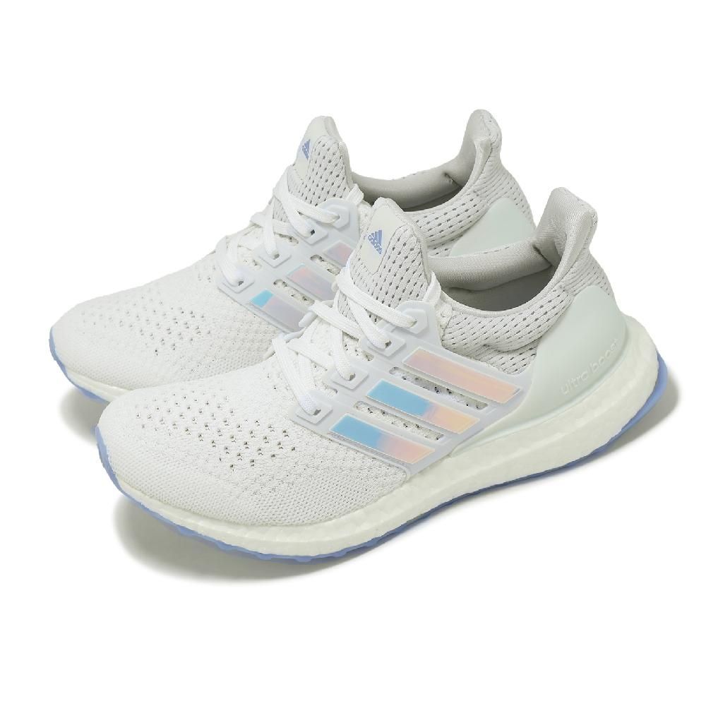 ADIDAS 愛迪達 慢跑鞋 Ultraboost 1.0 W 女鞋 白 藍 銀 緩衝 BOOST 襪套 運動鞋 JH6582