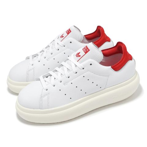 ADIDAS 愛迪達 adidas 愛迪達 休閒鞋 Stan Smith PF W 女鞋 白 紅 厚底 增高 小白鞋 史密斯 IE0452