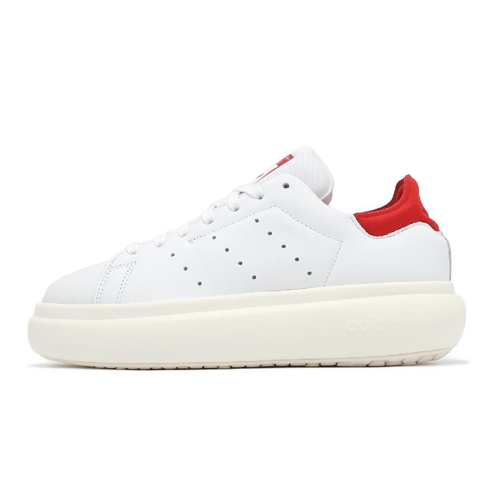 ADIDAS 愛迪達 adidas 愛迪達 休閒鞋 Stan Smith PF W 女鞋 白 紅 厚底 增高 小白鞋 史密斯 IE0452