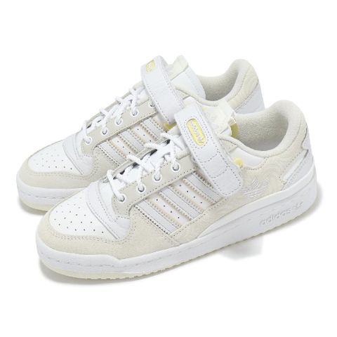 ADIDAS 愛迪達 adidas 愛迪達 休閒鞋 Forum Low W 女鞋 米白 麂皮 魔鬼氈 復古 ID2559